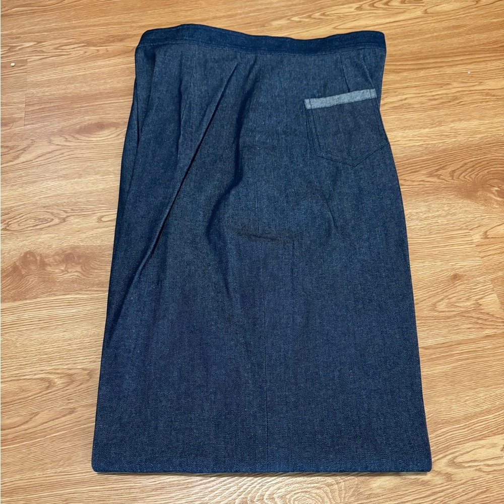 Vivien of Holloway NEW 1940s style denim slacks - waist 32 (UK 18 see chart) - Picture 5 of 6